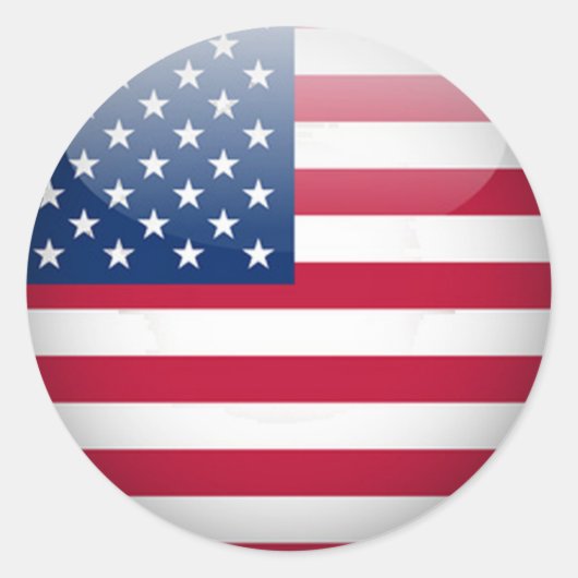 USA Button Stickers 1½ Inch (vel van 20) (Voorkant)