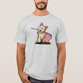 USA Cairn Terrier Basic T-Shirt (Voorkant)