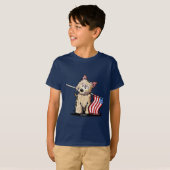 USA Cairn Terrier Kinder Dark T-Shirt (Voorkant volledig)