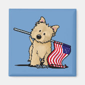 USA Cairn Terrier Magnet (Voorkant)