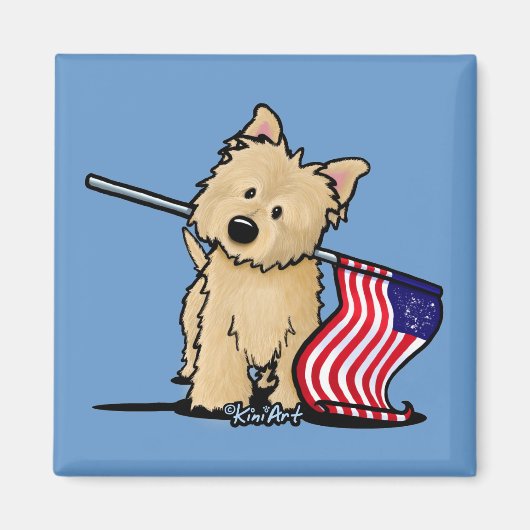 USA Cairn Terrier Magnet (Voorkant)