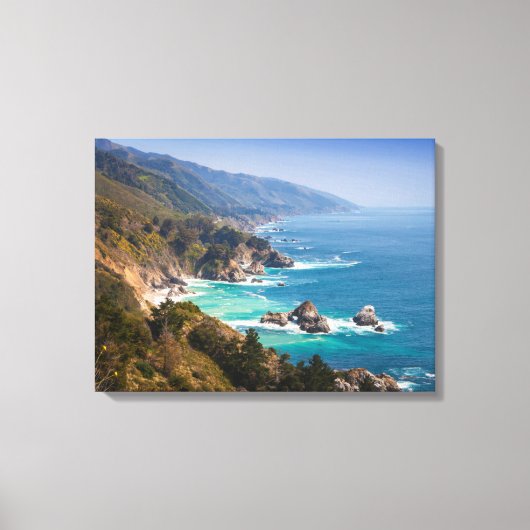 USA, California. California Coast, Big Sur Canvas Afdruk (Voorkant)