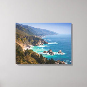USA, California. California Coast, Big Sur Canvas Afdruk