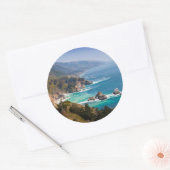 USA, California. California Coast, Big Sur Ronde Sticker (Envelop)