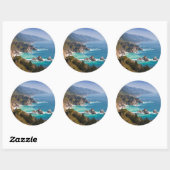 USA, California. California Coast, Big Sur Ronde Sticker (Vel)