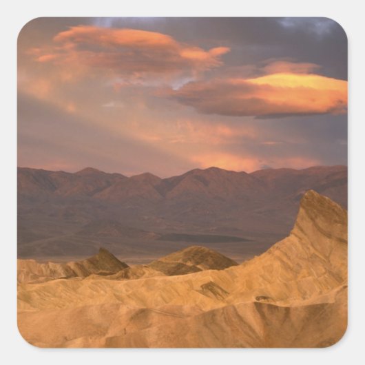 USA, California, Death Valley National Park. 2 Vierkante Sticker (Voorkant)