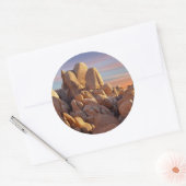 USA, California, Joshua Tree National Park Ronde Sticker (Envelop)