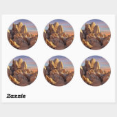 USA, California, Joshua Tree National Park Ronde Sticker (Vel)