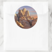 USA, California, Joshua Tree National Park Ronde Sticker (Tas)