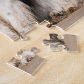 USA, California. Newfoundlands Sitting Legpuzzel (Zijkant)