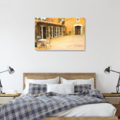 USA, California, Sonoma Valley, Patio in Viansa Canvas Afdruk (Insitu (Slaapkamer))