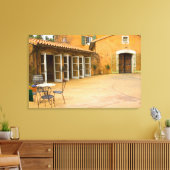 USA, California, Sonoma Valley, Patio in Viansa Canvas Afdruk (Insitu (Woonkamer))