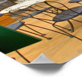 USA, California, Sonoma Valley, Patio in Viansa Poster (Hoek)