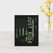 USA Camouflage Ride Horse Kaart (Gele Bloem)