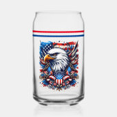 USA Can Glass Blikvorm Glas (Voorkant)