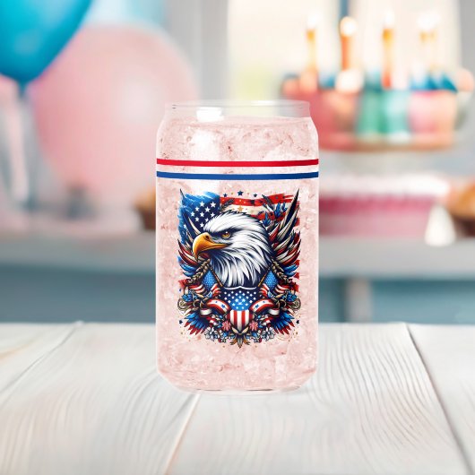 USA Can Glass Blikvorm Glas (Insitu (Baby Shower))