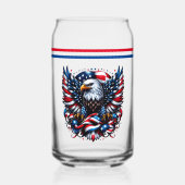 USA Can Glass Blikvorm Glas (Voorkant)