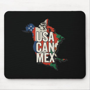 Usa Can Mex Voetbal Noord-Amerika Voetbal Fan Gesc Muismat