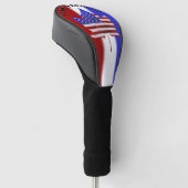 USA Canada Golf Cadeau Aangepaste US Canada Driver Golfheadcover (Schuin)