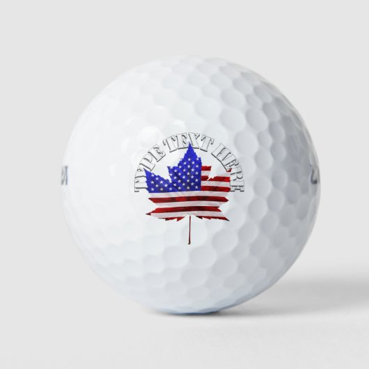 USA Canada Golf Cadeau Aangepaste US Canada Golfba Golfballen (Voorkant)