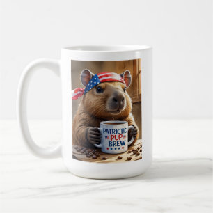 USA Capybara Barista - 'Patriotic Brew' Koffiekopj Koffiemok