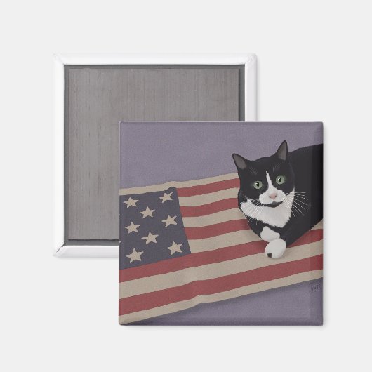 USA Cat Magneet (Voorkant / Achterkant)