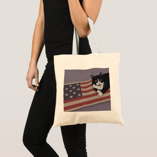 USA Cat Tote Bag (Voorkant (product))