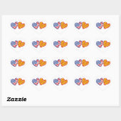 USA Catalonia Love Hearts Hart Sticker (Vel)