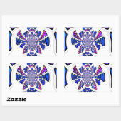 USA Celebration: Heerlijk leuke tekst dynamische k Rechthoekige Sticker (Vel)