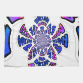 USA Celebration: Heerlijk leuke tekst dynamische k Theedoek (Horizontaal)