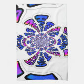 USA Celebration: Heerlijk leuke tekst dynamische k Theedoek (Verticaal)