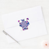 USA Celebration: Heerlijk leuke tekst dynamische k Vierkante Sticker (Envelop)
