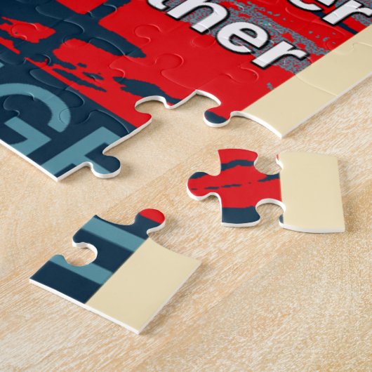 USA Change: samen sterker eenheidsontwerp Legpuzzel (Zijkant)