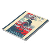 USA Change: samen sterker eenheidsontwerp Notitieblok (Linkerzijde)