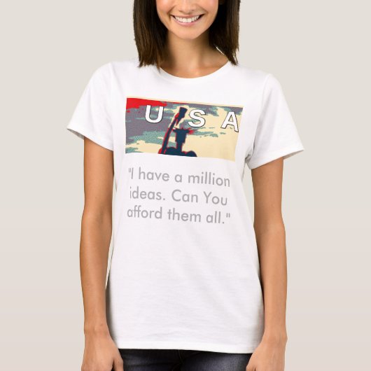 USA Change: samen sterker eenheidsontwerp T-shirt (Voorkant)