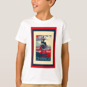 USA Change: samen sterker eenheidsontwerp T-shirt (Voorkant)