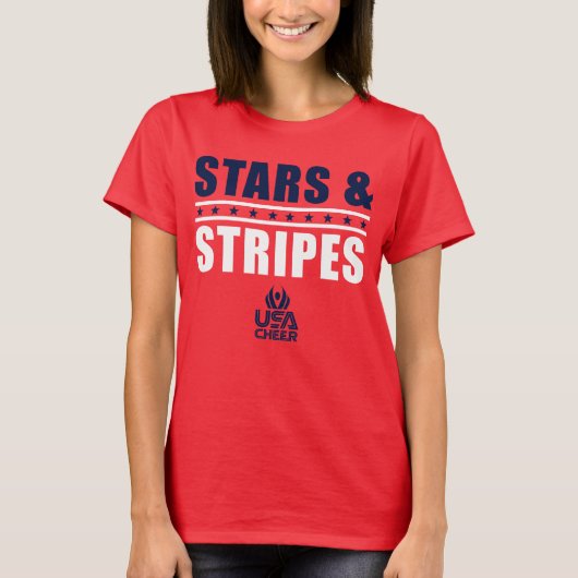 USA Cheer Stars & Stripes Fan T-shirt (Voorkant)
