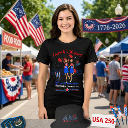 USA Cheerleader VS 250e Verjaardag Patriottisch Tri-Blend Shirt