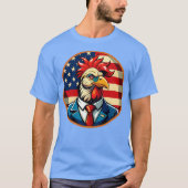 usa chicken american red white blue t-shirt (Voorkant)