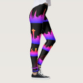 USA City Skylines Neon Nightlife Leggings (Rechts)