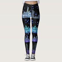 USA City Skylines Silver Nightlife met Stars