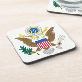 USA Coat of Arms coastercn Bier Onderzetter (Linkerzijde)