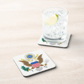USA Coat of Arms coastercn Bier Onderzetter (Rechterzijde)