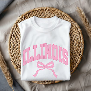 USA College Illinois T-shirt, verjaardagscadeau vo T-shirt