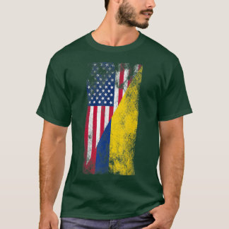 USA Colombia FlagsUnited States of America, Colomb T-shirt