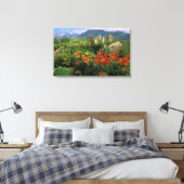USA, Colorado, Crested Butte. Papavers en lupine Canvas Afdruk (Insitu (Slaapkamer))