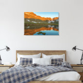 USA, Colorado, Mt. Evans. Top Lake Reflection Canvas Afdruk (Insitu (Slaapkamer))