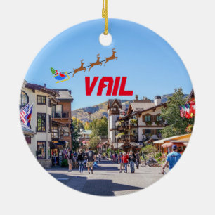 USA Colorado: Vakanoramisch gevaccineerd spoor Keramisch Ornament