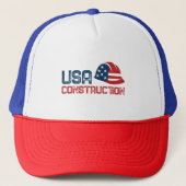 usa constraction design trucker pet (Voorkant)