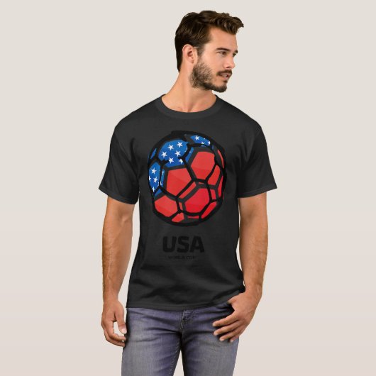 USA Country Flag T-shirt (Voorkant volledig)